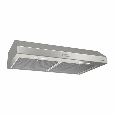 ALMO Glacier 36-Inch Stainless Steel Convertible Under-Cabinet Range Hood BCDF136SS